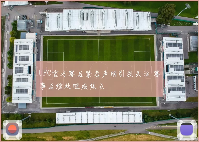 UFC官方赛后紧急声明引发关注 赛事后续处理成焦点